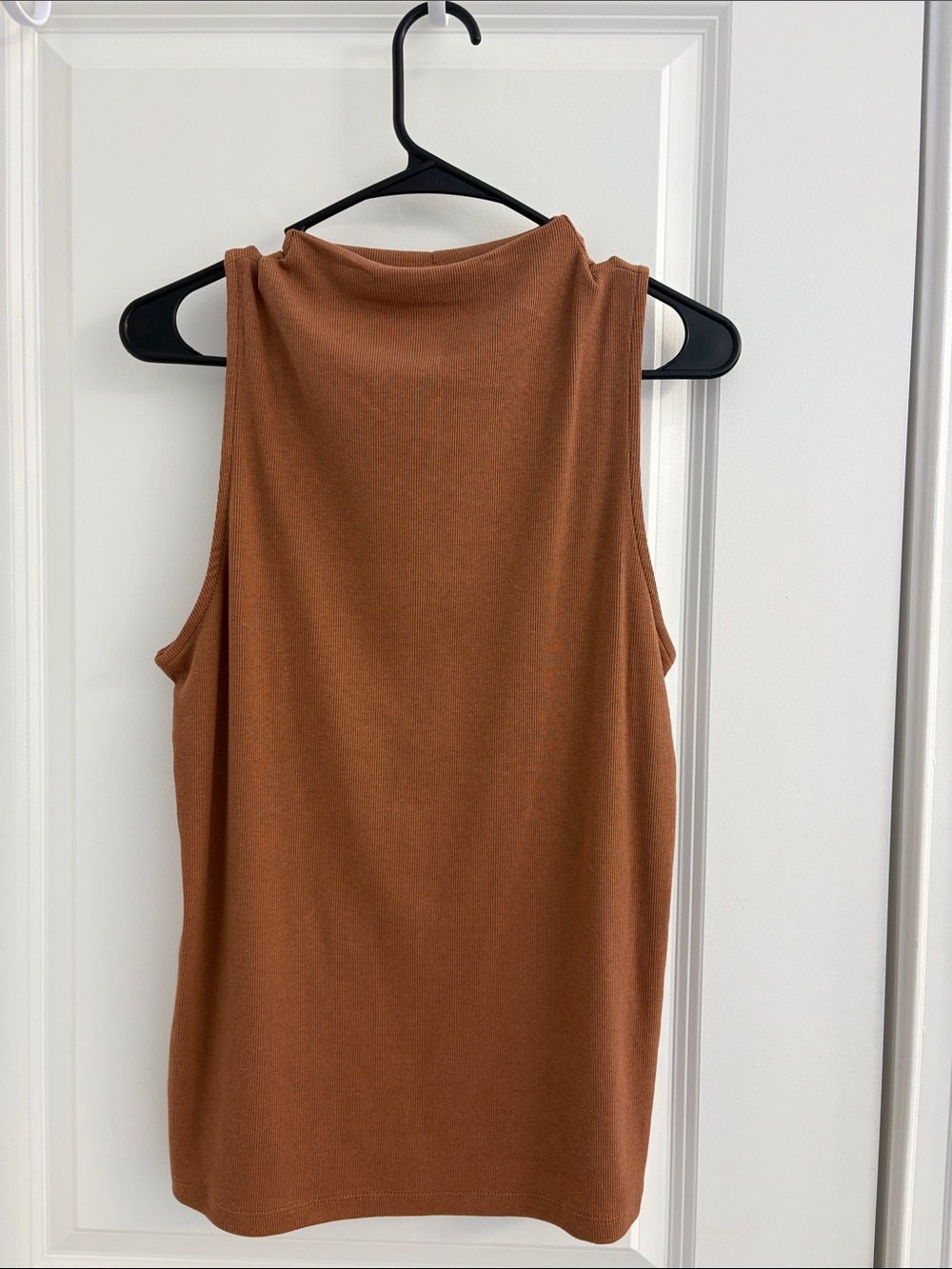 a new day Rust Brown Mock Neck Sleeveless Tank